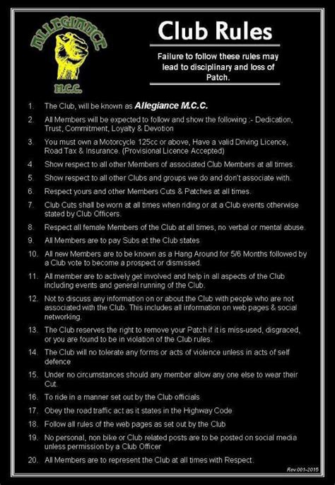 Club Rules